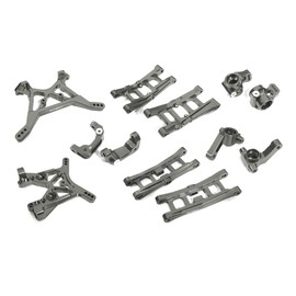 Integy RC Model C29607GREY Billet Machined Alloy Suspension Kit for Team Associated DR10 Drag Race Car RTR