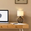 HAITRAL Modern Bedside Table Lamp - Minimalist Small Lamp with