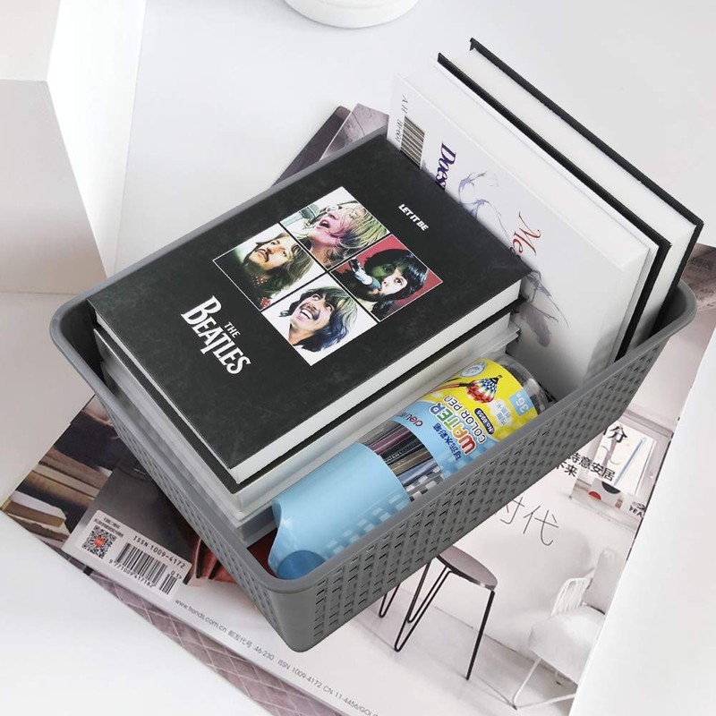 Ortodayes Cupboard Storage Baskets, Set of 3 Storage Baskets, Plastic