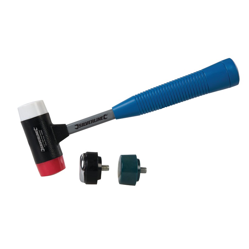 Silverline 4-in-1 Multi-Head Hammer 37mm Dia Face (633905)