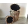 Round Tapered Basket/Planter, Plastic Lined, Excellent Quality, Very Strong Kuba