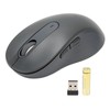 Wireless Mouse Black BT Or USB Receiver Silent Click Adjustable