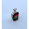 3.3ct Watermelon Tourmaline Sterling Silver Necklace
