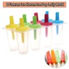 Ice Pop Lolly Mould, 8 Cavities Reusable Plastic Ice Cream