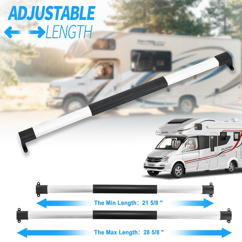 Gekufa Adjustable RV Screen Door Cross Bar Handle Universal Fit