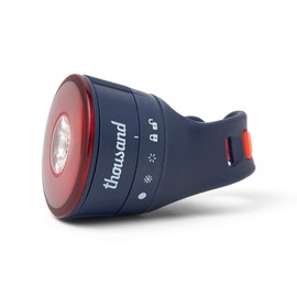 Thousand Traveler Magnetic Bike Light - Tail Light - High Lumen Rechageable LED Bicycle & E-Bike Light - Night Riding Safety Accessory - Solid & Flashing Mode Settings - Thousand Navy