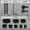 KATA 12PCS Hole Saw Kit 3/4"-2-1/2" (19-64mm) Hole Saw Set