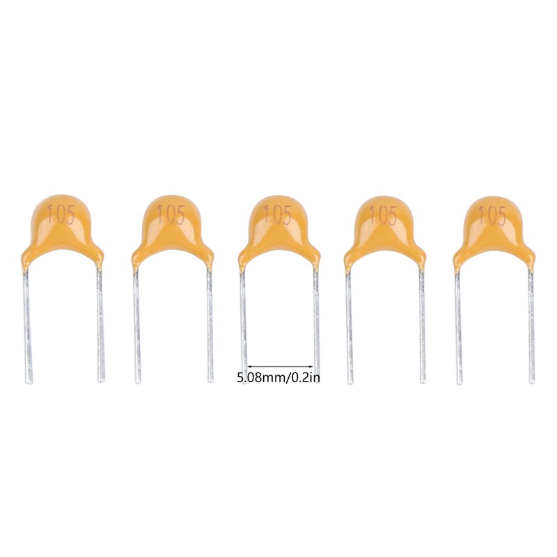 1000Pcs Ceramic Capacitor InLine Monolithic 1UF Pin Pitch 5.08MM DC50V