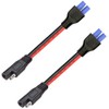 ZHOFONET 10AWG Ec5 Female to SAE Connector,2pack SAE to EC5 Cable Power Automotive Adapte,Suitable for Solar Battery Car Battery,15cm