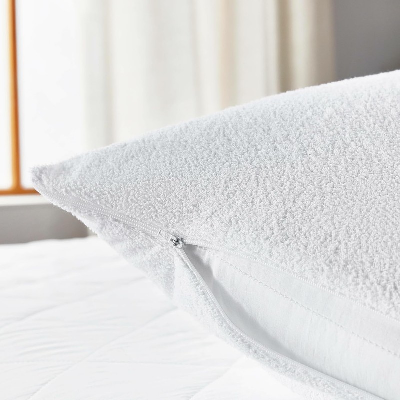 Pikolin Home - Aloe Vera ribbed pillowcase, waterproof and breathable,