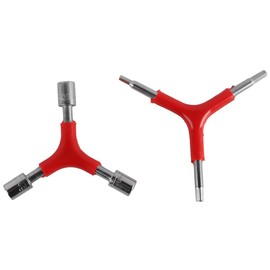Tiardey 2PCS Mountain Bike Allen Key Portable Three Way Hex Key for Repairing Bicycle Maintenance