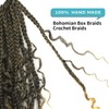 Alaleibaby 22 Inch Goddess Box Braids Crochet Hair 8Packs Boho