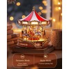 Rolife Wooden 3D Puzzles DIY Carousel Music Box with Lights