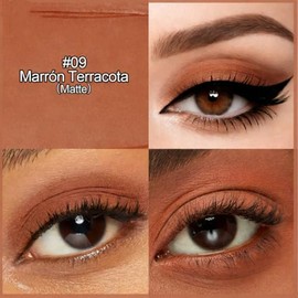 Erinde Sombra de ojos en Barra Matte, Larga Duración y Resistente al Agua | Sombra de Ojos en Barra de Doble Punta con Textura Cremosa, Maquillaje de 