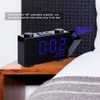 LED Digital Projection Alarm Clock Table Clock with FM Radio