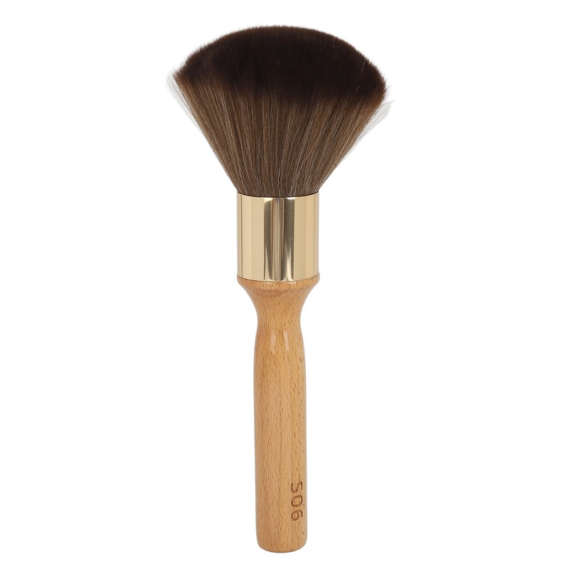Neck Duster Brush Beech Wood Ergonomic Handle Portable Broken Hair