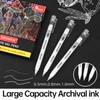 White Gel Pens, 05/08/10mm Assorted Tip Opaque Archival Ink Pen