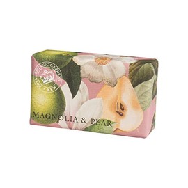 Sanwa Trading English Soap Company KEW GARDEN Kue Garden Luxury Shea Soaps Sheer Soap Magnolia & Pear Magnolia & Pear Magnolia & Pair, 8.5 oz (240 g) (x 1)