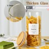CZSZYGHBAO 5 Pack Glass Jars with Bamboo Airtight Lids -