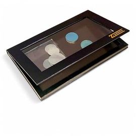 Z Palette - Paleta magnética grande de maquillaje, paleta magnética vacía, paleta de maquillaje universal para sombras de ojos, polvos, organizador de belleza personalizable con ventana transparente