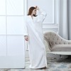 BIFINI Unisex Luxury Sherpa Bathrobe Full Length Zip Up Housecoat