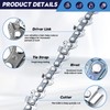 Seesii Mini Chainsaw Chain Replacement 6 Inch for 6 Inch