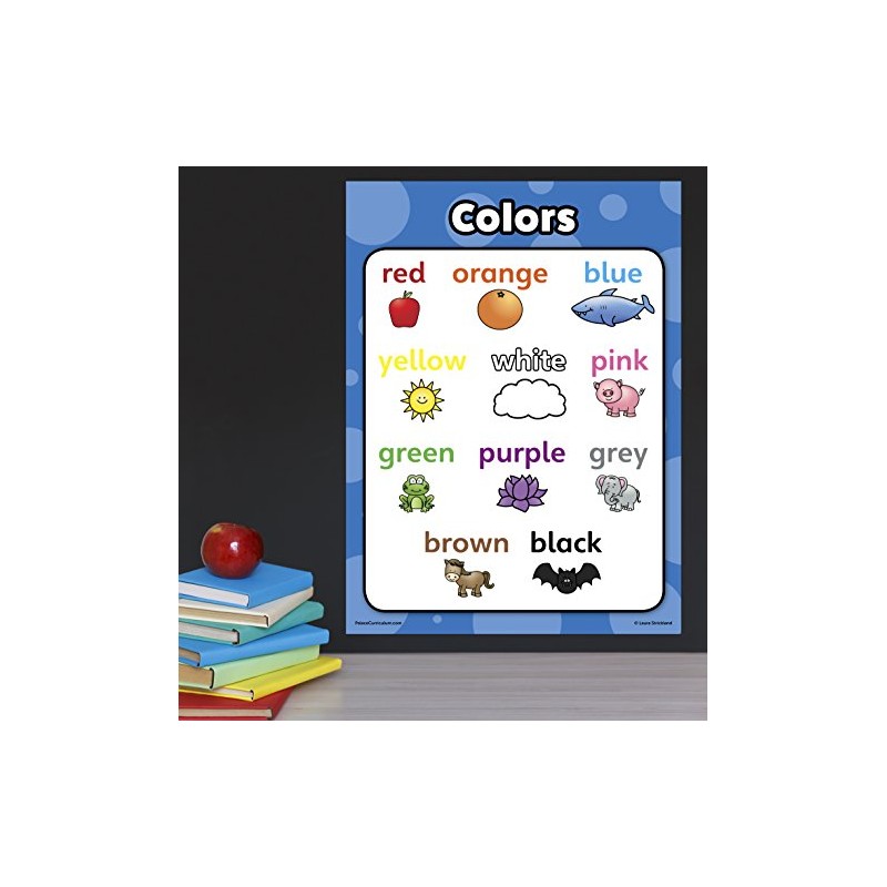 Palace Curriculum Colors Poster Chart - LAMINATED (18 x 24)