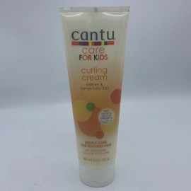 Cantu Care for Kids Curling Cream, 8 Ounce Tames Fuzzy Frizz