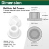 8 Pcs Bathtub Jet Covers 10mm, Silicone Jet Tub Cover