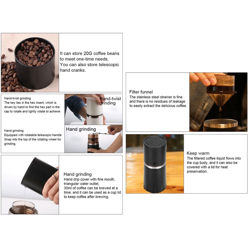 4 in 1 Multifunctional Coffee Maker Coffee Grinding Cup Manual
