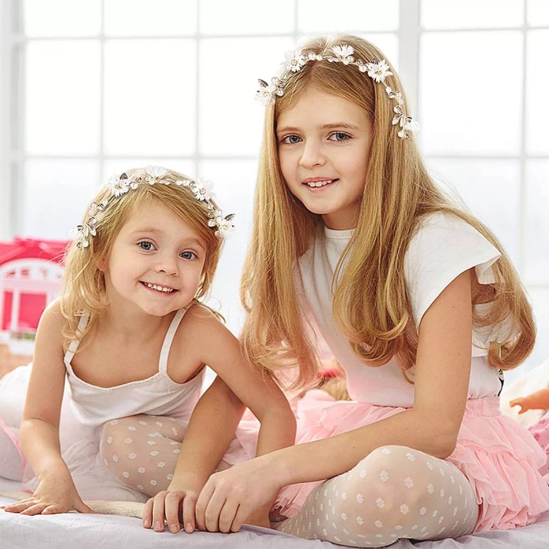 Prasacco Diadema De Flores Para Mujer Con Cinta, Diadema De