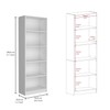 Tuhome Home 4 Shelves Bookcase with Multi-Tiered Storage