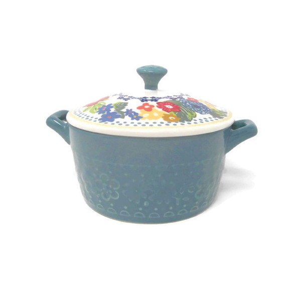 Pioneer Woman Mini Casserole with Lid (14.4 of, Teal)