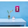 WIRESTER Duplex Outlet Cover Wall Plate/Switch Plate - Hot Pink