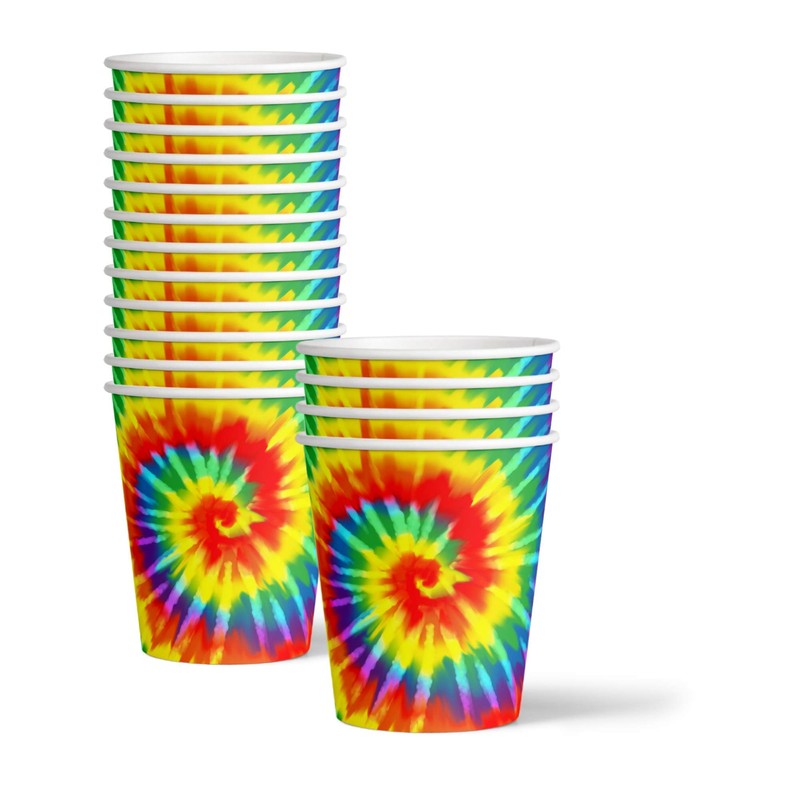 Set de suministros para fiesta de cumpleaños Tie Dye para