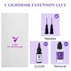 V Light Hair Extension Glue, UV Bond Adhesive, Remover Solution