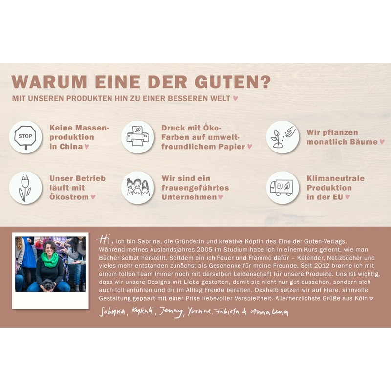 Eine der Guten Diary - A5 Notebook Journal for Adults