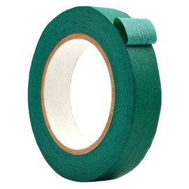 WOD MTC5 Colored Masking Tape, Green, 1 inch x 60 yds. Colorful Teacher Painters Tape for Fun DIY Art & Crafts, Lab Labeling, Writable & Classroom Decorations