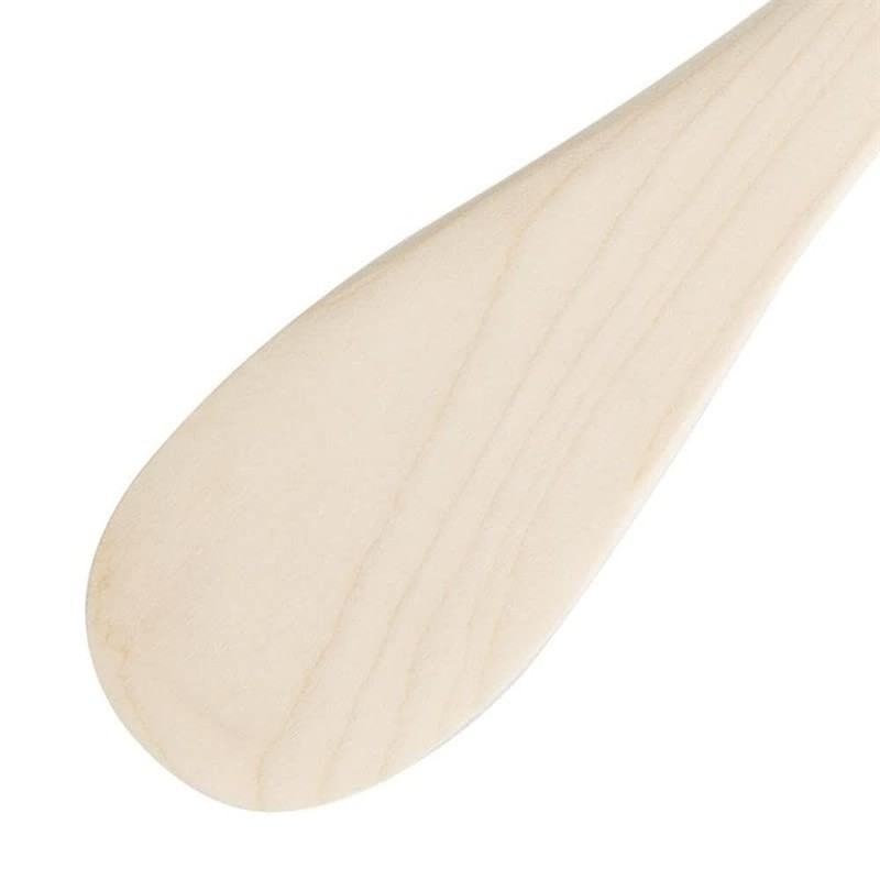 Vogue Round Ended Wooden Spatula 12In Kitchen Baking Mixing Turner