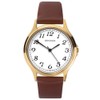 Sekonda Mens Brown Leather White Dial Strap Watch 1684