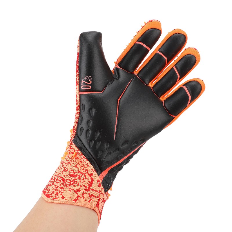 2pcs Soccer Gloves Nylon Polyurethane Fiber Latex Breathable Strong Grip