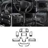 Hoolcar Interior Center Console Dashboard Navigation Trim Cover Kit ABS