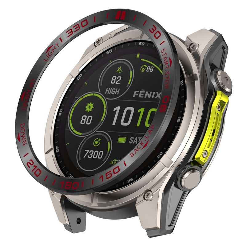 SHEAWA for Garmin Fenix 8 AMOLED 47mm Bezel Ring Set