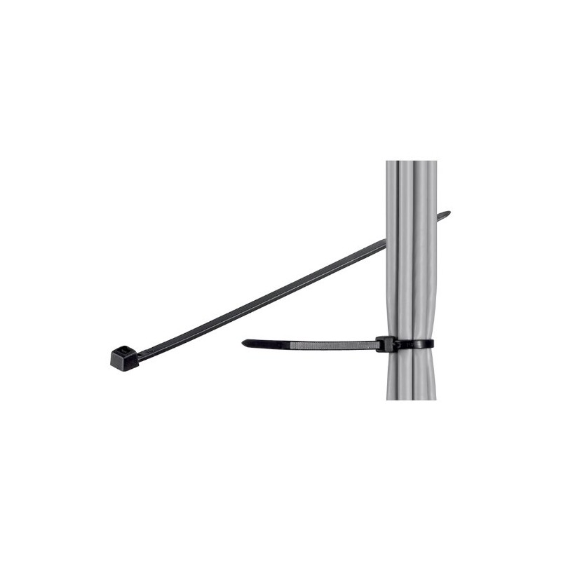 Goobay 17071 Cable Ties Weatherproof Nylon Black 200 mm x
