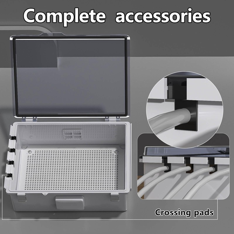 Animacyn ABS Electrical Junction Box, Ventilated Design, Cable Grommets, IP65