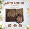 floconssy 3 PCS Men's Winter Hat Scarf Gloves Set, Warm