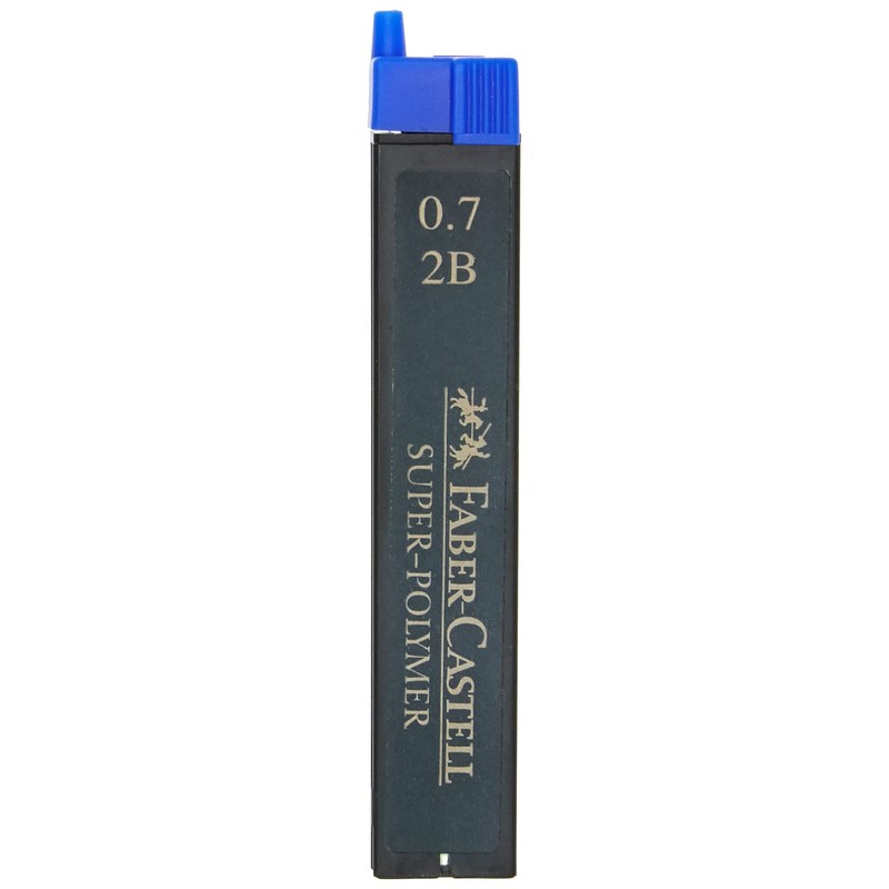 Faber-Castell 0.7mm 2B Super-Polymer Fineline Lead (12 leads per container)