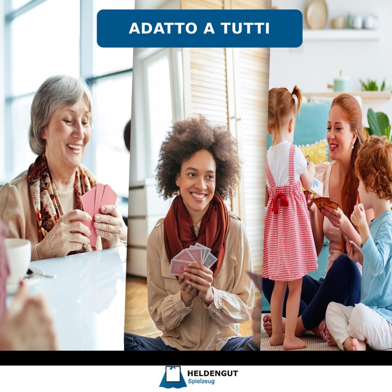 HELDENGUT Mescolatore di Carte Manuale – Mischia carte per giochi