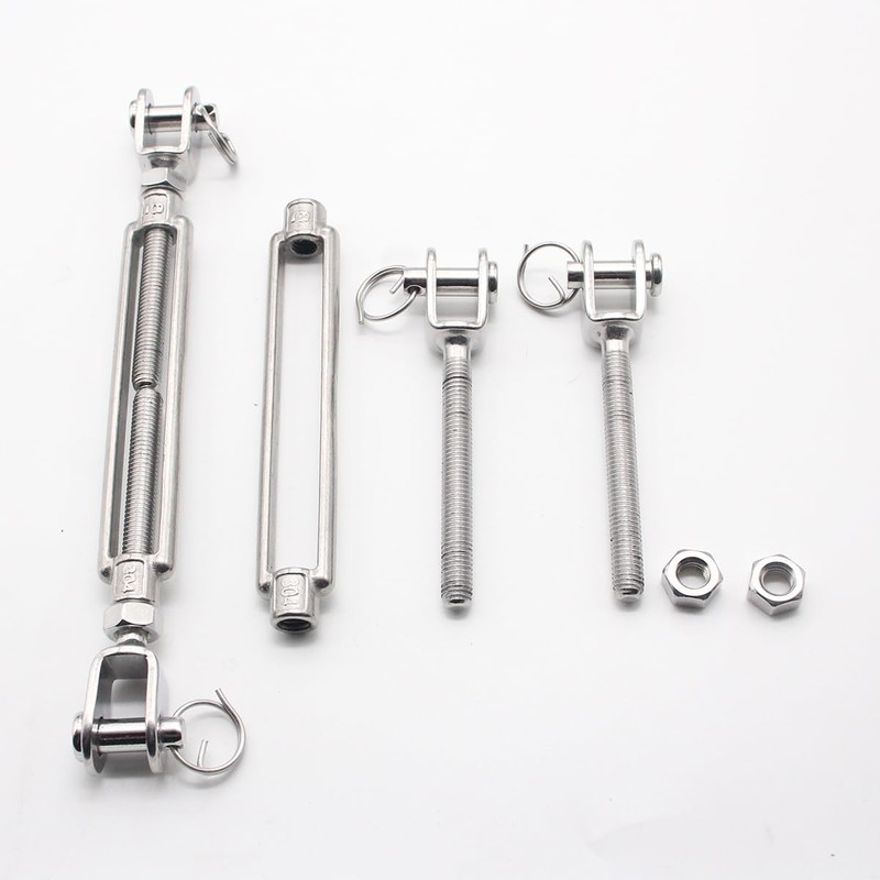 Heavy Duty Turnbuckle 5/16" x 11" Jaw & Jaw,304 Stainless
