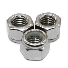 50 PCS 5/16-in 18-8 Stainless Steel Nylon Insert Lock Nut by Fullerkreg